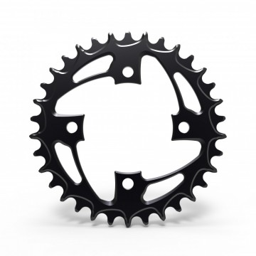 ALUGEAR CHAINRING 34T ROUND FOR 82 BCD MTB BLK